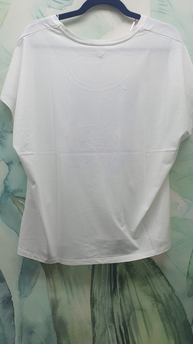 Tee shirt croisette bleu Julie Guerlande