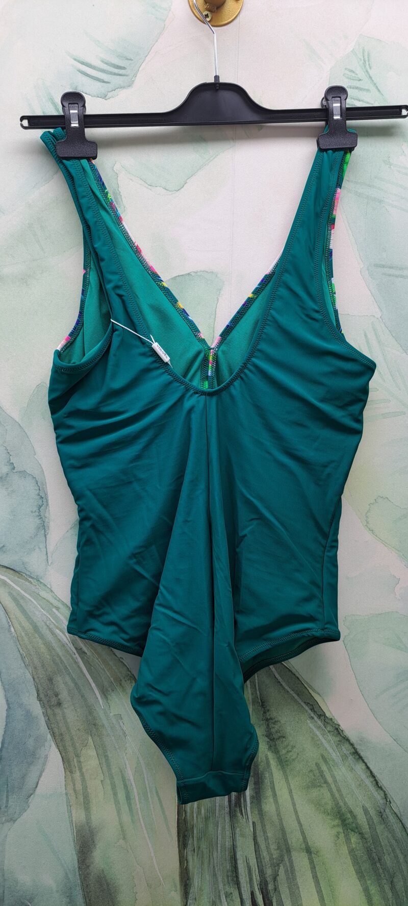 Maillot de bain vert fleurie