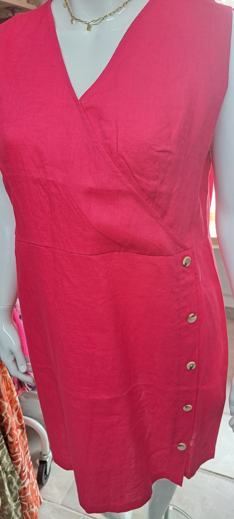 Robe droite fuschia Julie Guerlande