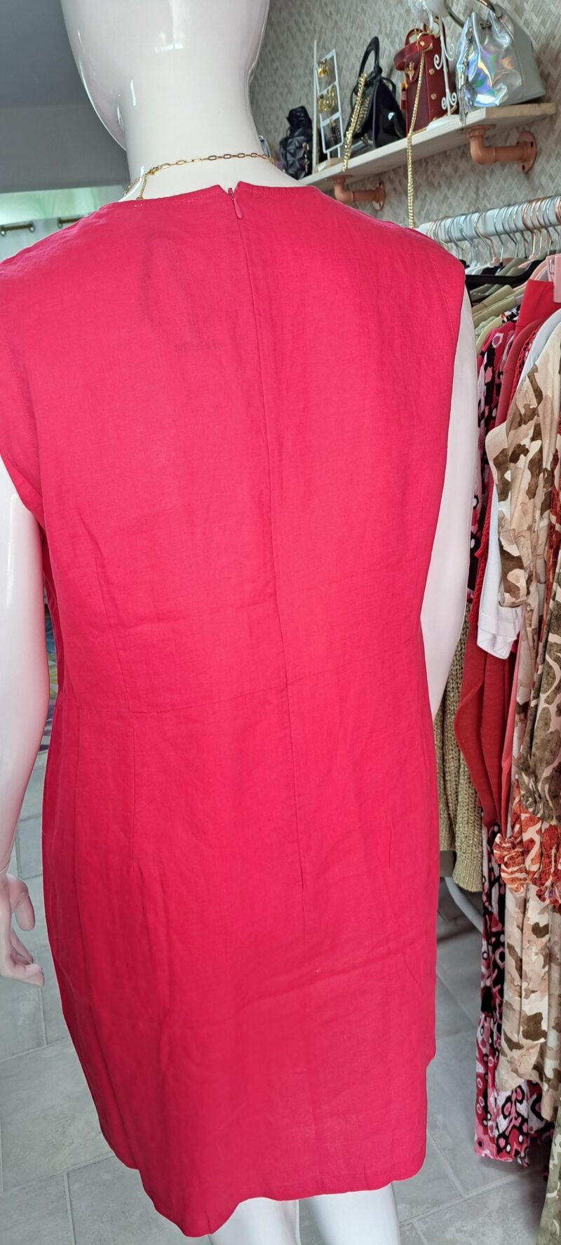 Robe droite fuschia Julie Guerlande